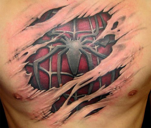 spiderman tattoos. spiderman tattoo designs