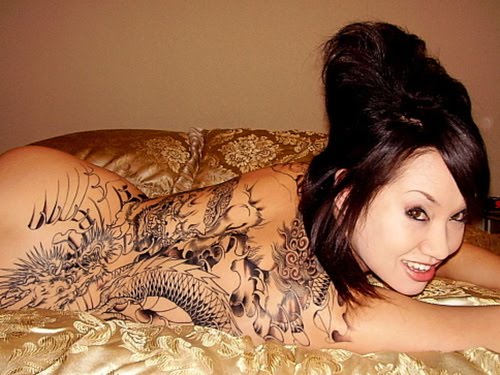 japanese girl tattoo. Girl With Tattoo designs