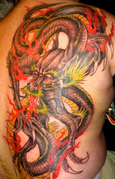 best art dragon tattoo design in thailand