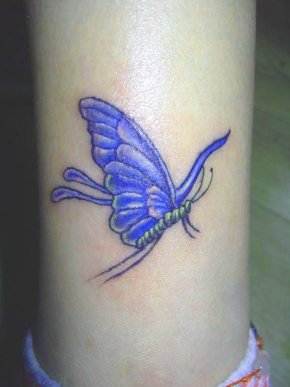 BUTTERFLY TATTOO DESIGNS ART TATTOO DESIGN FOR GIRL Blue Butterfly Tattoo