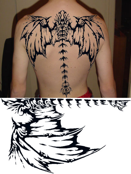 tattoo design wings. Free Tattoo design for men