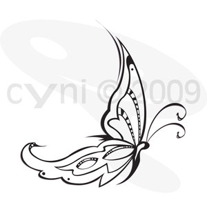 butterfly tattoo designs italic style