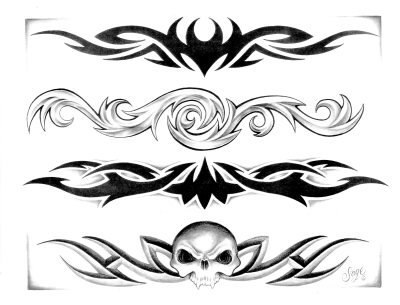 Lower Back Tribal Tattoo Designs