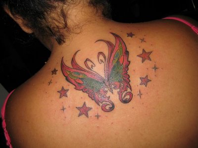 neck tattoo designs. nice butterfly tattoo designs