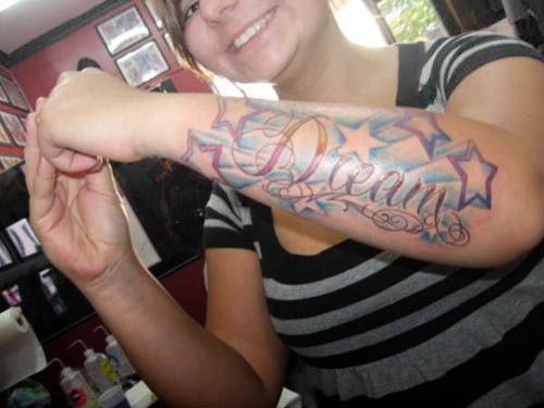 forearm name tattoos lettering tattoo Tattoo Ideas for Men Arm Tribal 