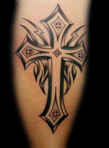 Tribal Tattoo Designs Cross. Free tribal cross tattoos hand