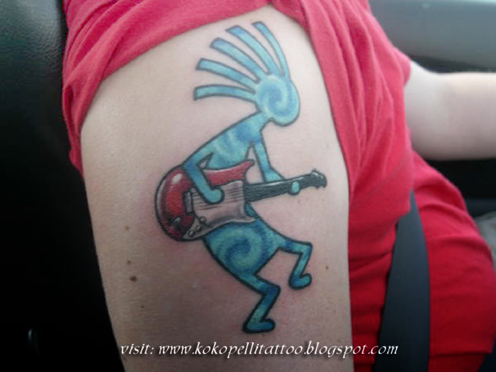 Symbol kokopelli tattoo designs flute is said to be heard in the spring's