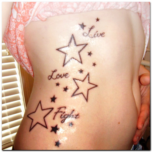 Small Star Tattoo designs for woman