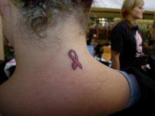cancer ribbon tattoo. pink ribbon tattoo designs