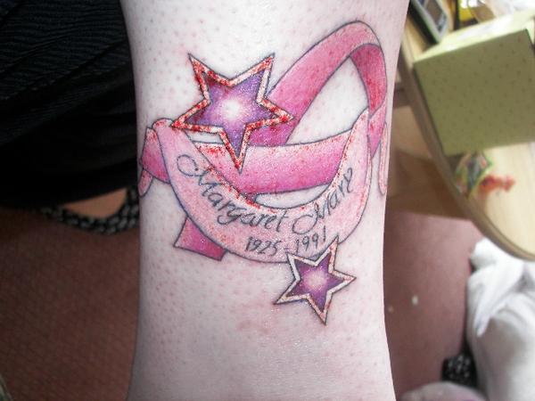 pink tattoos. Sexy pink ribbon tattoo