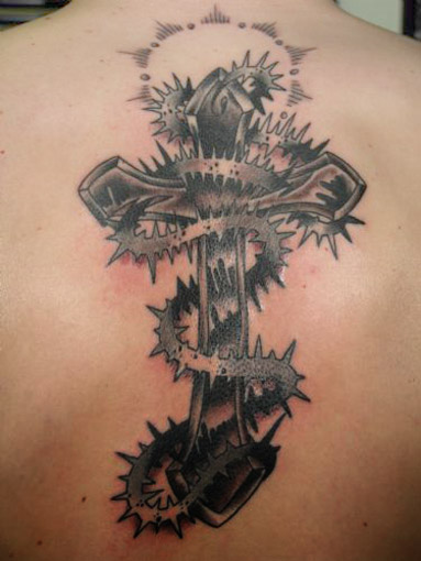 Free tribal cross tattoos hand