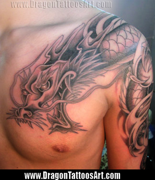 Dragon Tattoo On Hand. art dragon tattoo designs fire