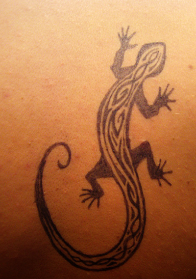 tribal lizard tattoos. Tribal gecko tattoo designs