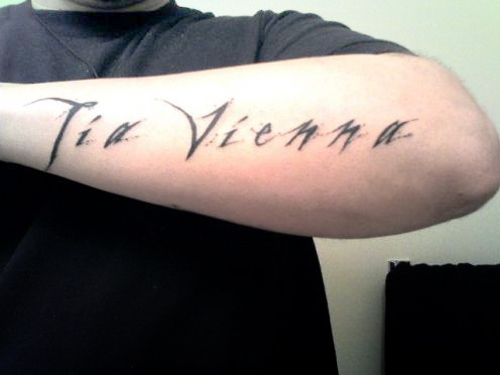 My tattoo name designs on hand is of a quote by Henry David Thoreau HDT 