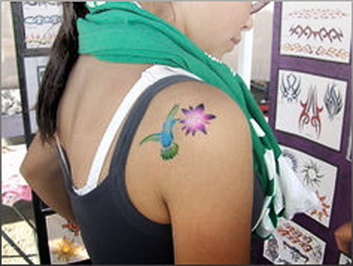 beautiful hummingbird tattoo designs for women