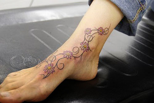 beautiful vine tattoo designs for girls