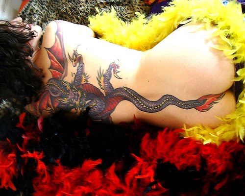 dragon art tattoo. 2010 female dragon art tattoo