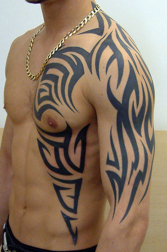 Tribal Tattoos On Chest. with Tribal Tattoos