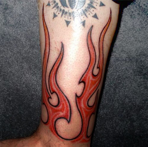 fire tattoo designs for men